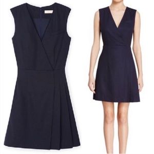 Tory Burch V Neck Stretch Suiting Dress